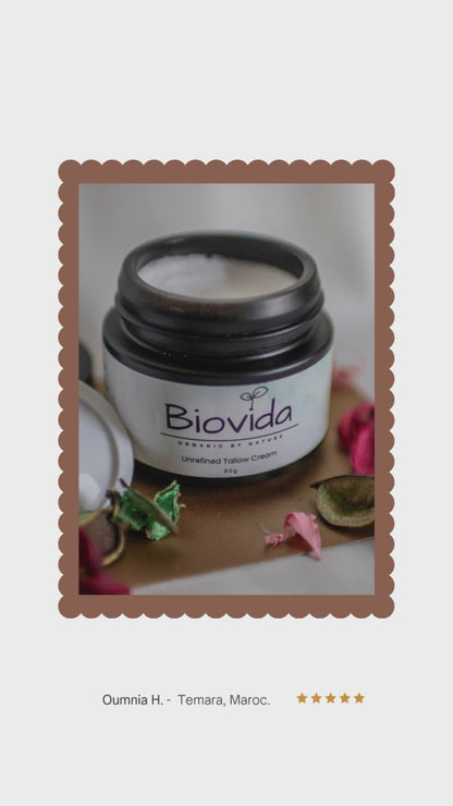 Unrefined Tallow Cream  - soin bio au Tallow Pur